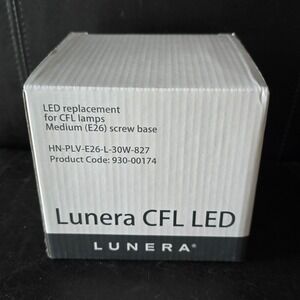 Lunera CFL LED Replacement Lamp Bulb E26 Medium‎ Screw Base 30W 827